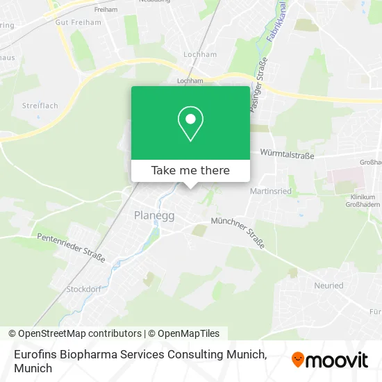 Карта Eurofins Biopharma Services Consulting Munich