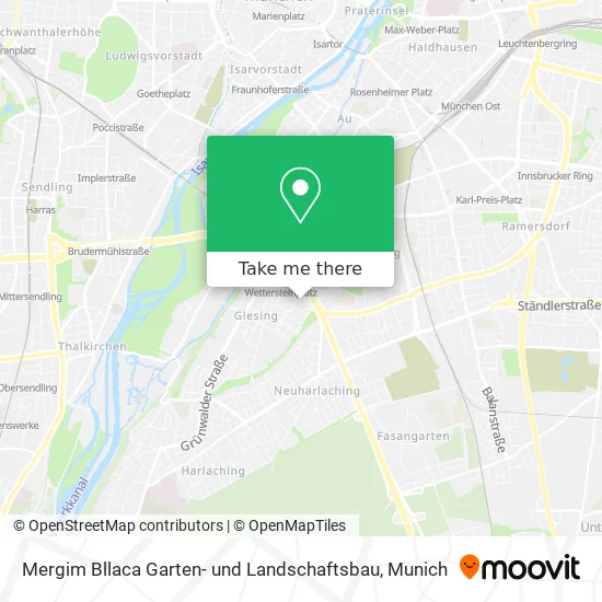 Карта Mergim Bllaca Garten- und Landschaftsbau