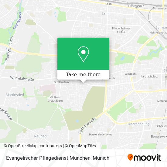 Карта Evangelischer Pflegedienst München