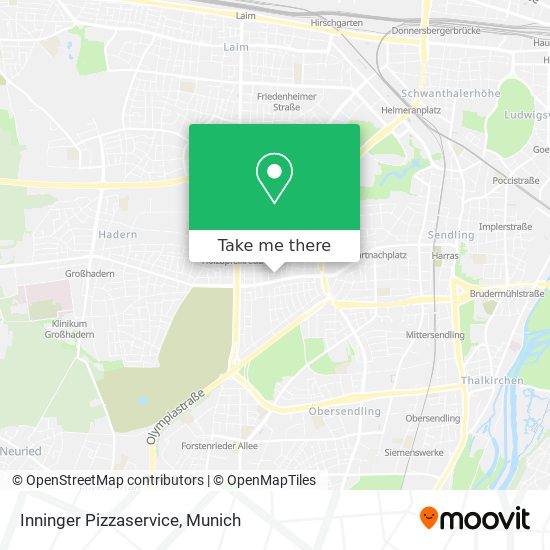 Inninger Pizzaservice map