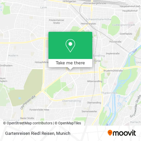 Карта Gartenreisen Riedl Reisen