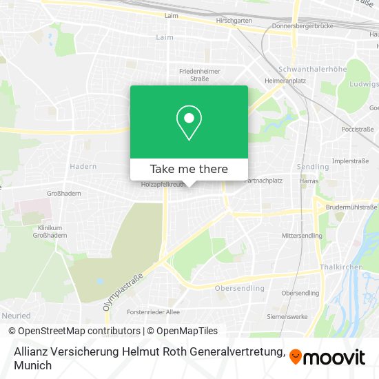 Allianz Versicherung Helmut Roth Generalvertretung map