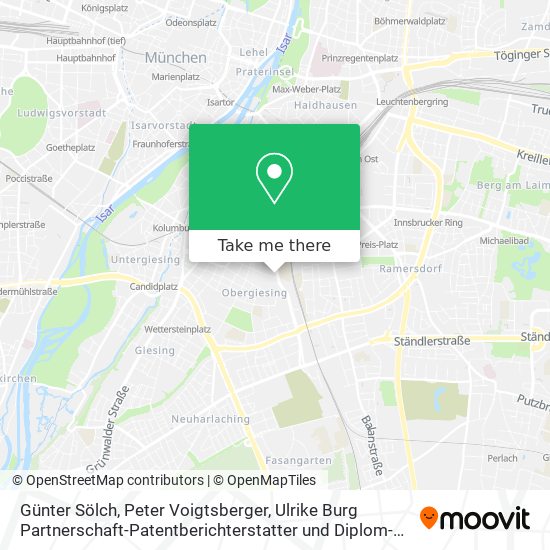 Günter Sölch, Peter Voigtsberger, Ulrike Burg Partnerschaft-Patentberichterstatter und Diplom-Ingen map