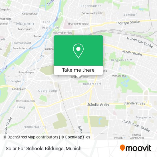 Solar For Schools Bildungs map