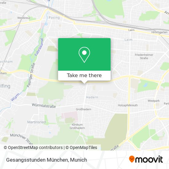 Gesangsstunden München map