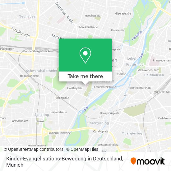 Карта Kinder-Evangelisations-Bewegung in Deutschland