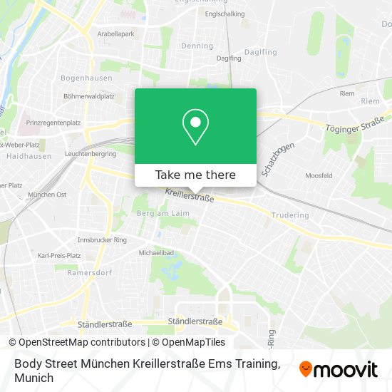 Body Street München Kreillerstraße Ems Training map