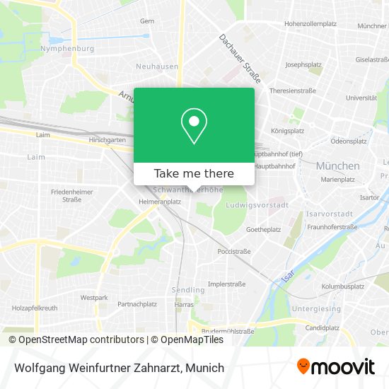 Wolfgang Weinfurtner Zahnarzt map