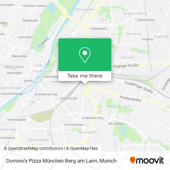 Карта Domino's Pizza München Berg am Laim