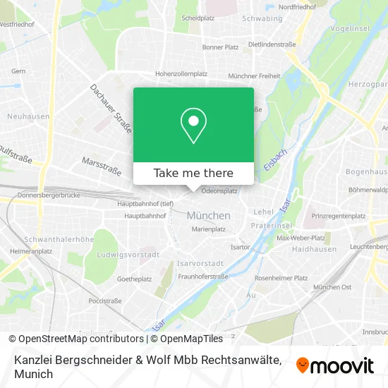 Карта Kanzlei Bergschneider & Wolf Mbb Rechtsanwälte