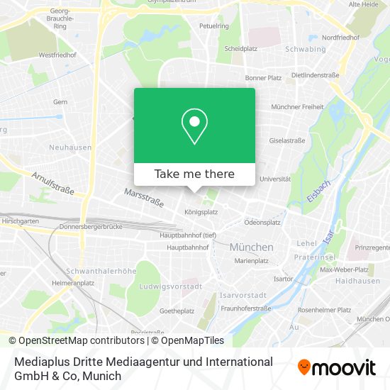 Mediaplus Dritte Mediaagentur und International GmbH & Co map