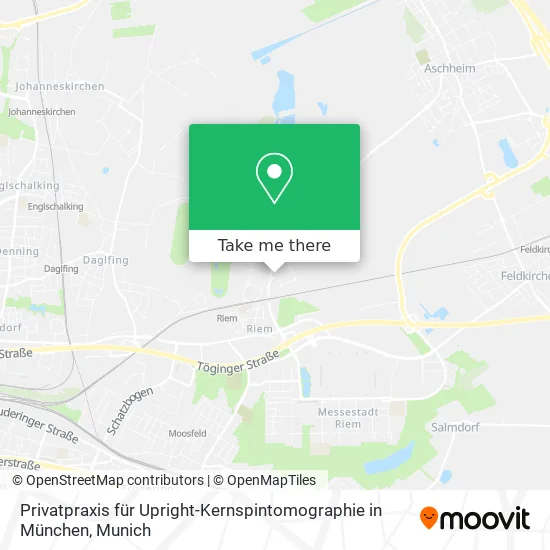 Карта Privatpraxis für Upright-Kernspintomographie in München
