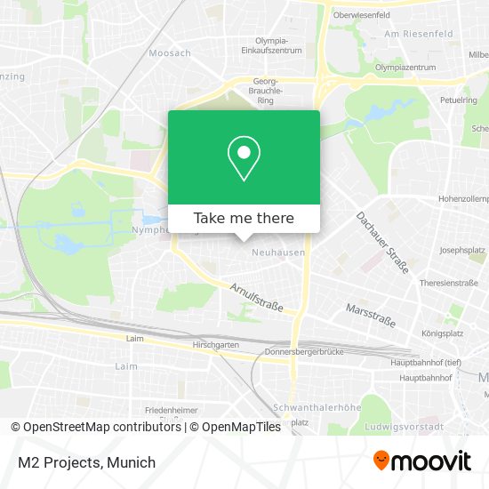 M2 Projects map