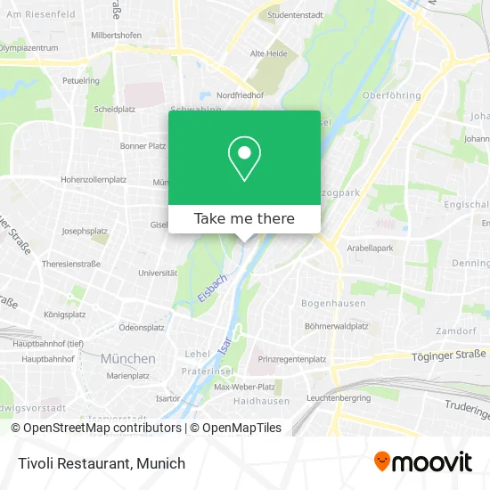 Карта Tivoli Restaurant