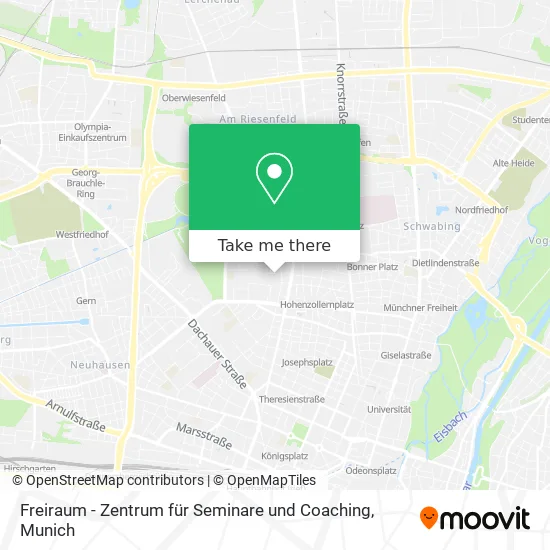 Карта Freiraum - Zentrum für Seminare und Coaching