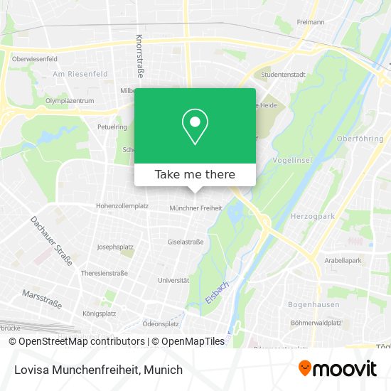 Lovisa Munchenfreiheit map