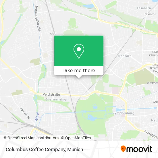 Карта Columbus Coffee Company