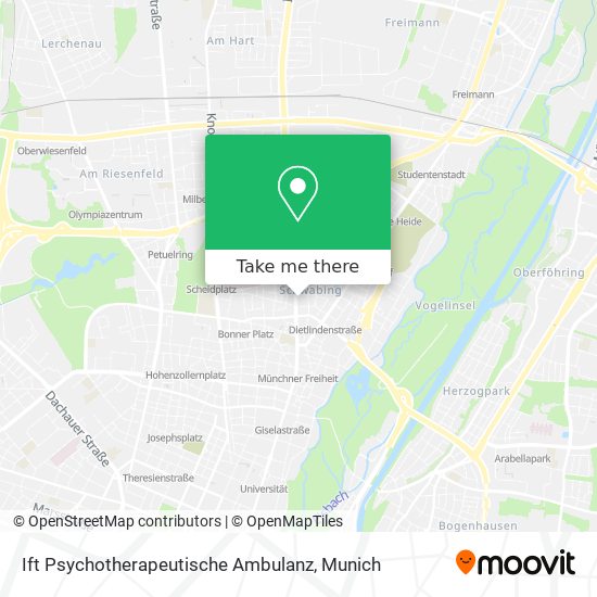 Ift Psychotherapeutische Ambulanz map