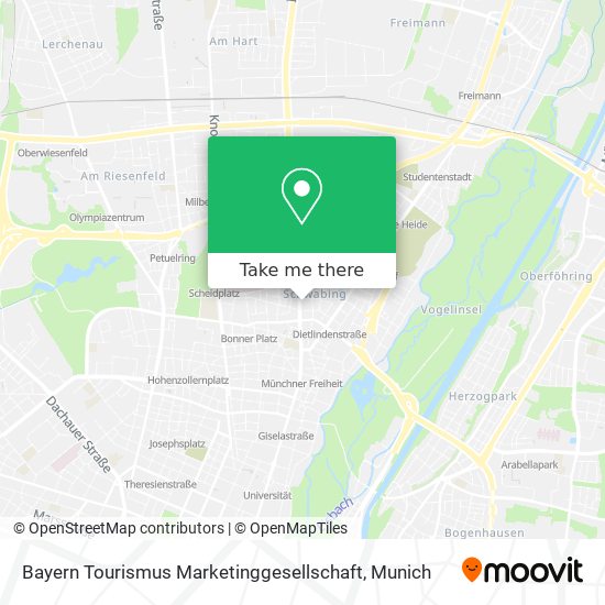 Bayern Tourismus Marketinggesellschaft map