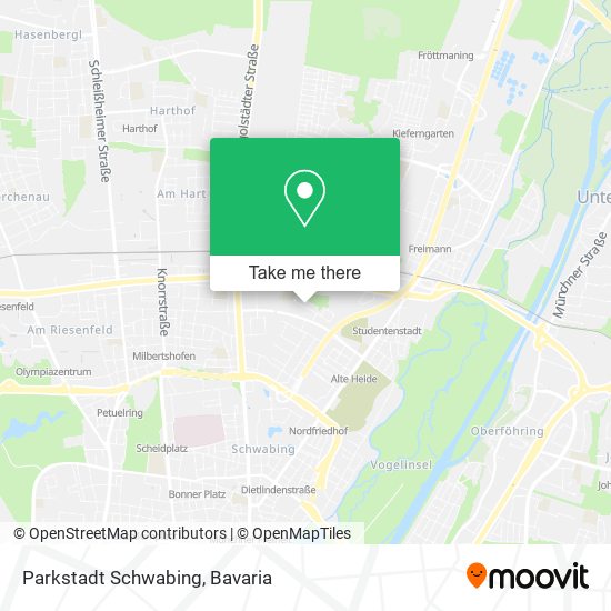 Parkstadt Schwabing map