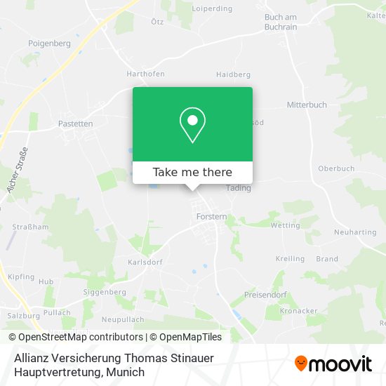 Allianz Versicherung Thomas Stinauer Hauptvertretung map