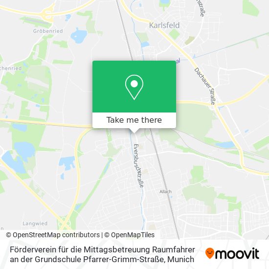 Förderverein für die Mittagsbetreuung Raumfahrer an der Grundschule Pfarrer-Grimm-Straße map