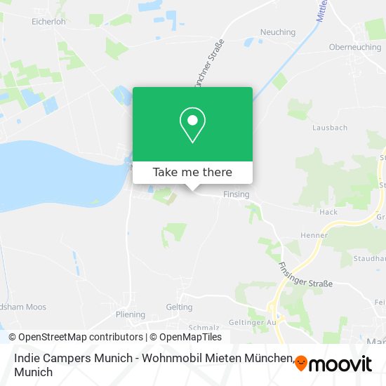 Indie Campers Munich - Wohnmobil Mieten München map