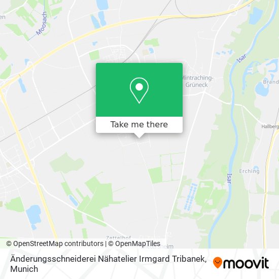 Änderungsschneiderei Nähatelier Irmgard Tribanek map