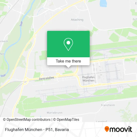 Карта Flughafen München - P51