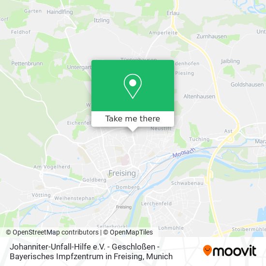 Johanniter-Unfall-Hilfe e.V. - Geschloßen -Bayerisches Impfzentrum in Freising map