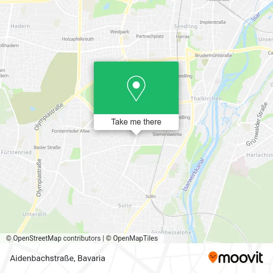 Карта Aidenbachstraße