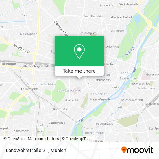 Карта Landwehrstraße 21