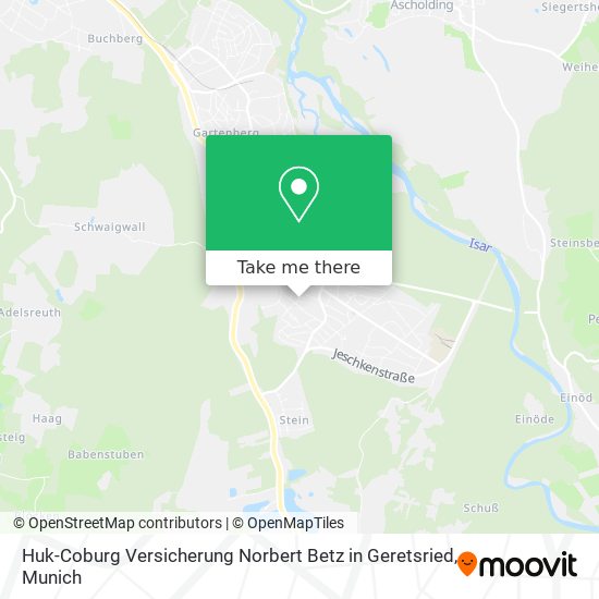 Huk-Coburg Versicherung Norbert Betz in Geretsried map