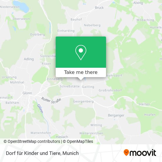 Dorf für Kinder und Tiere map