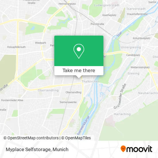 Карта Myplace Selfstorage