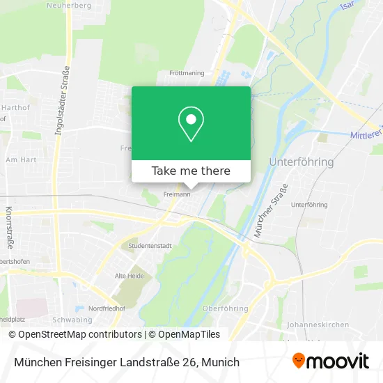 Карта München Freisinger Landstraße 26