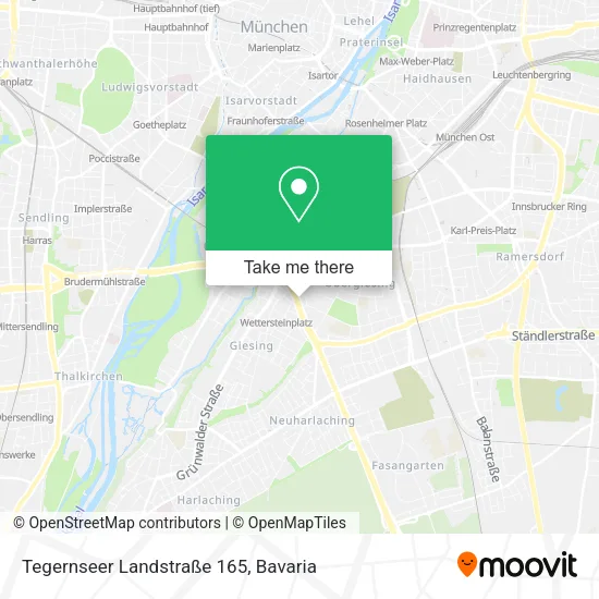 Карта Tegernseer Landstraße 165