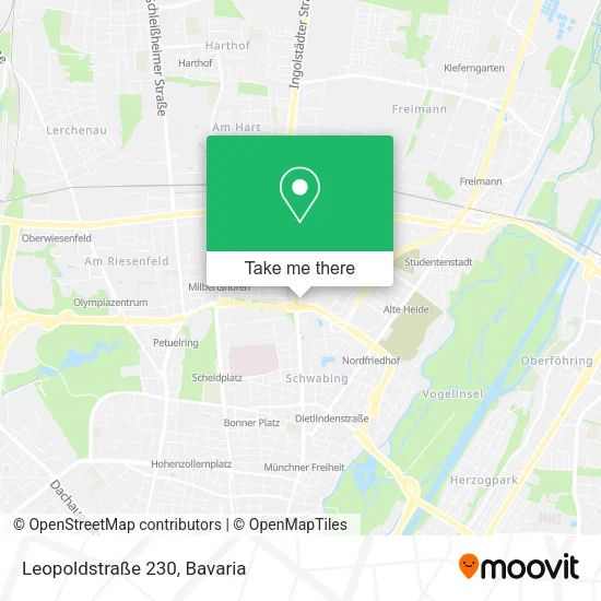 Карта Leopoldstraße 230