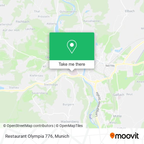 Карта Restaurant Olympia 776
