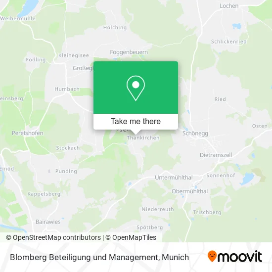 Карта Blomberg Beteiligung und Management