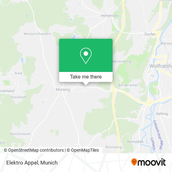 Elektro Appel map