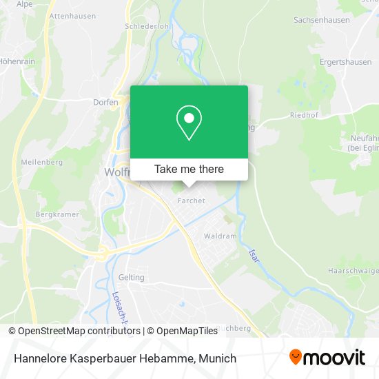 Hannelore Kasperbauer Hebamme map