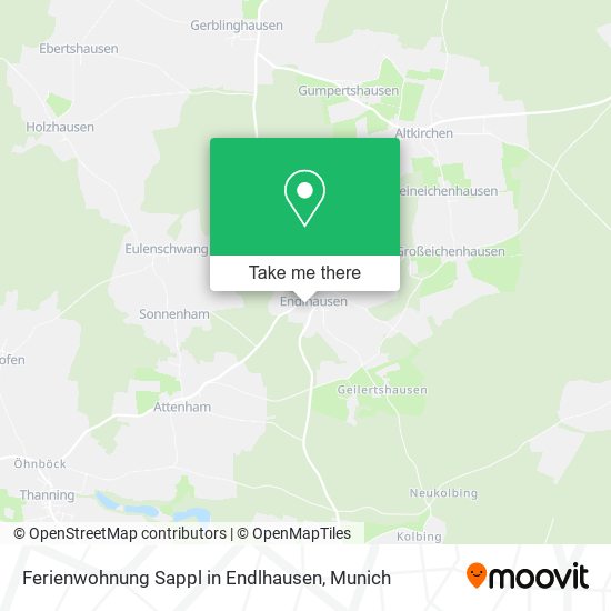 Карта Ferienwohnung Sappl in Endlhausen