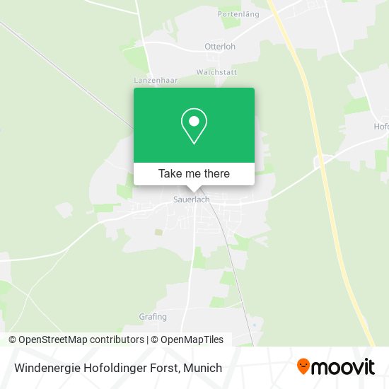 Карта Windenergie Hofoldinger Forst