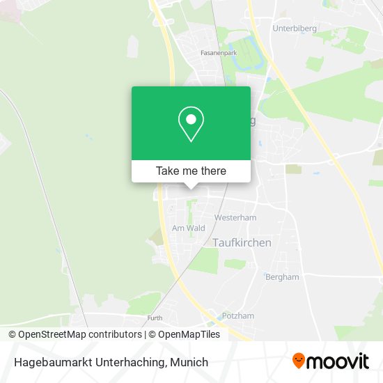 Карта Hagebaumarkt Unterhaching