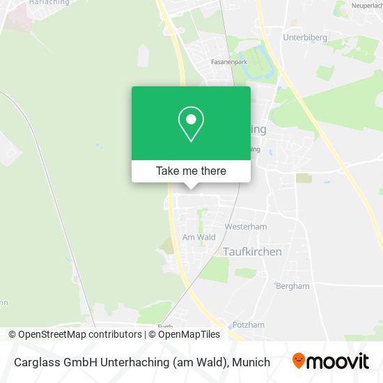 Карта Carglass GmbH Unterhaching (am Wald)