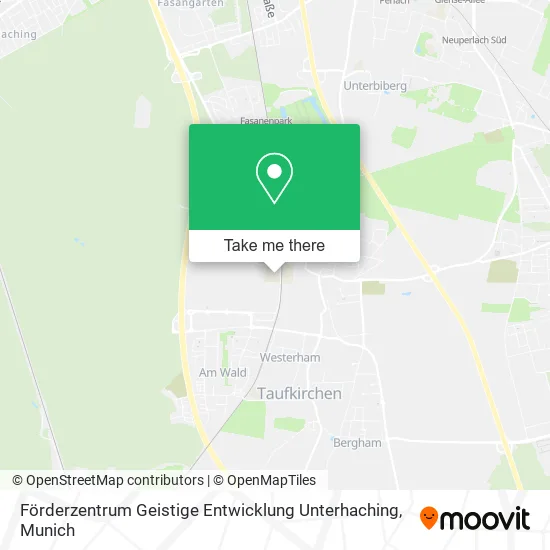 Карта Förderzentrum Geistige Entwicklung Unterhaching