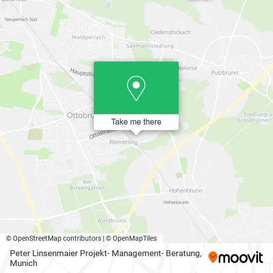 Карта Peter Linsenmaier Projekt- Management- Beratung