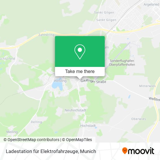 Ladestation für Elektrofahrzeuge map