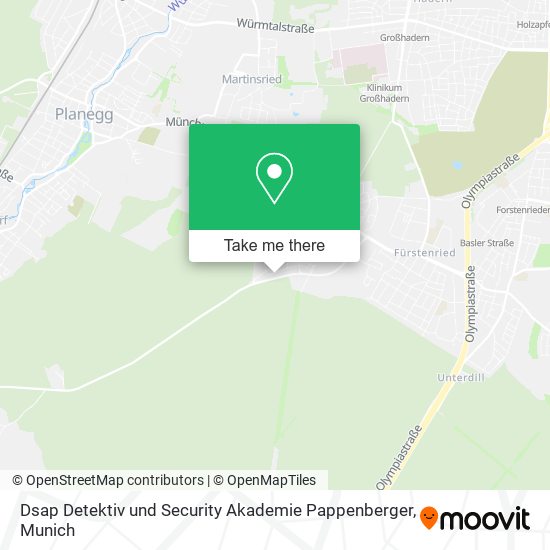 Dsap Detektiv und Security Akademie Pappenberger map